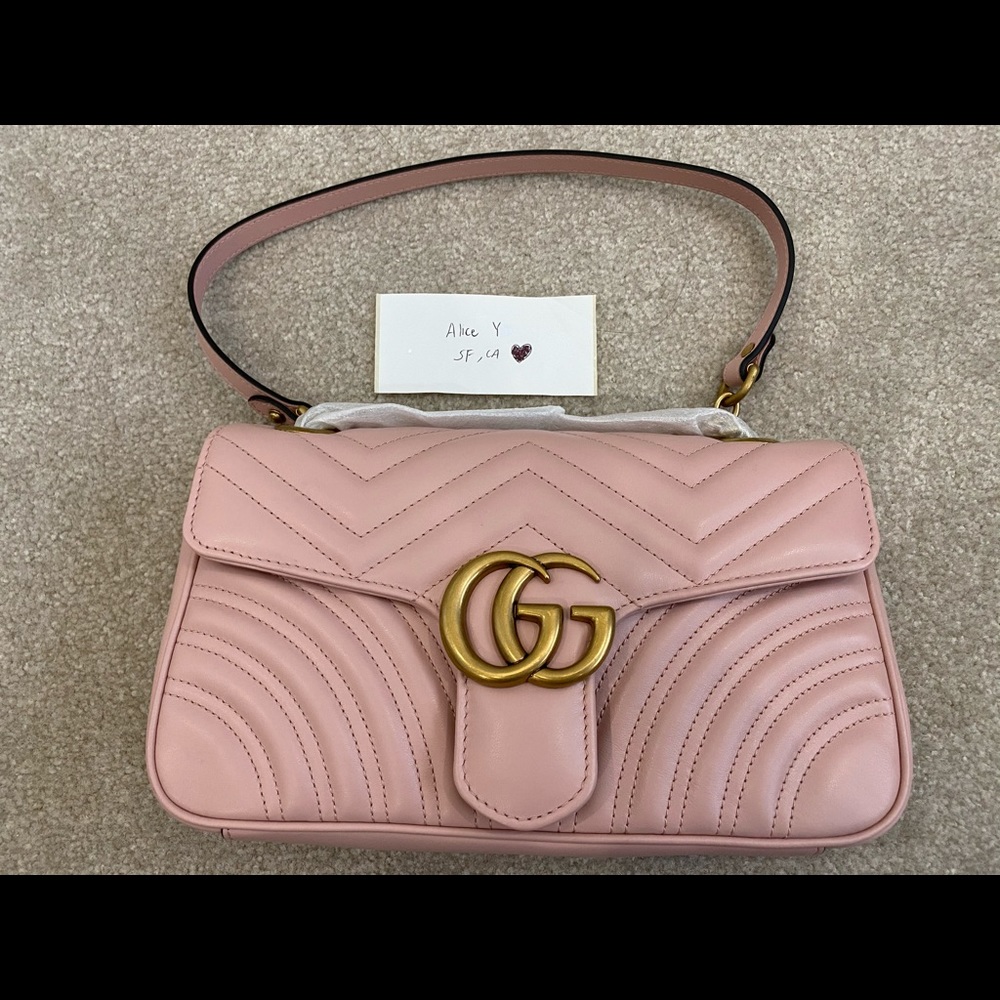 BRAND NEW Gucci Marmont Small Flap in Pale Perfect
